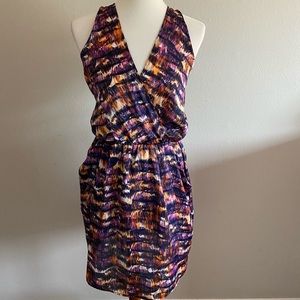 Collective Concepts vneck breezy watercolor dress